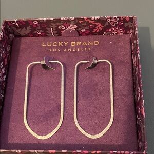 Lucky Brand Silver Hoop Earrings
